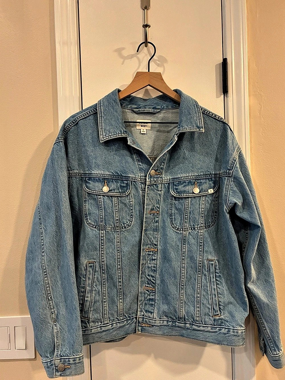Sunday Best Classic Denim Jacket Women's Blue Medium